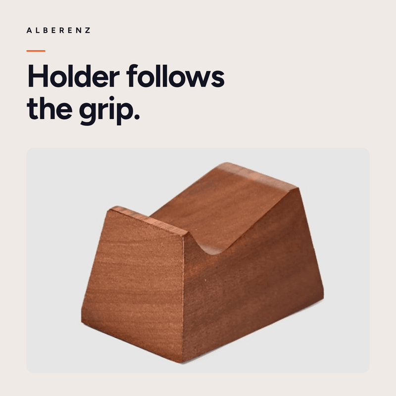 Alberenz® Walnut Headphone Stand with Controller Holders