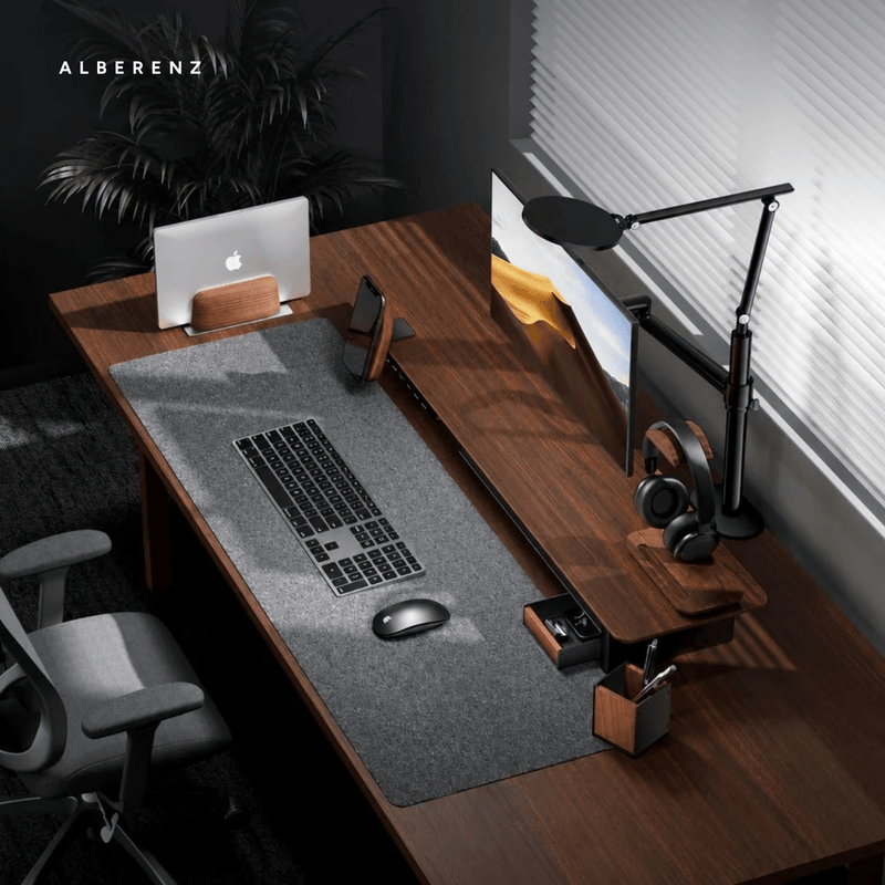 Bundle: Walnut Monitor Riser + MagSafe Charger + Laptop Holder + Tablet Stand + Headphone holder