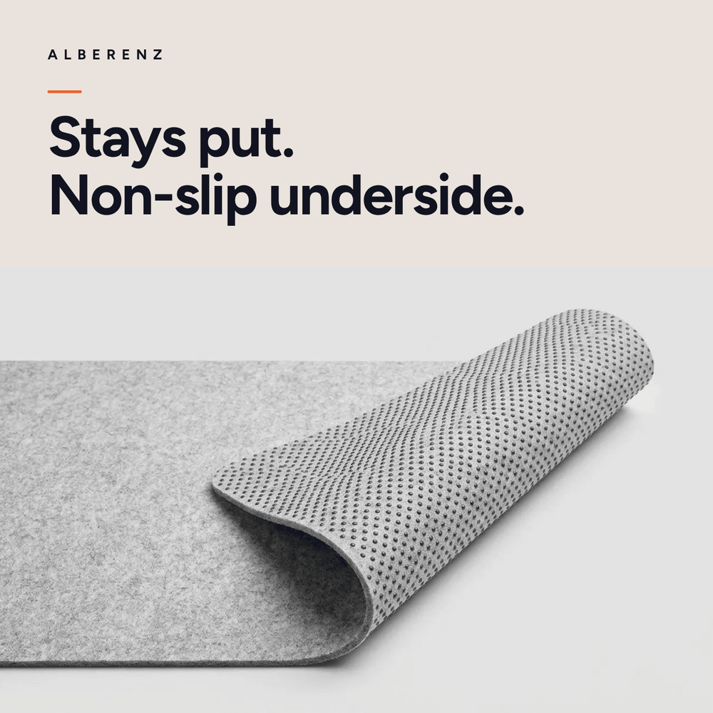 Desk pad - 30x90 cm - Light Grey