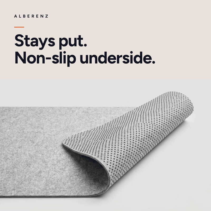 Desk pad - 30x90 cm - Light Grey