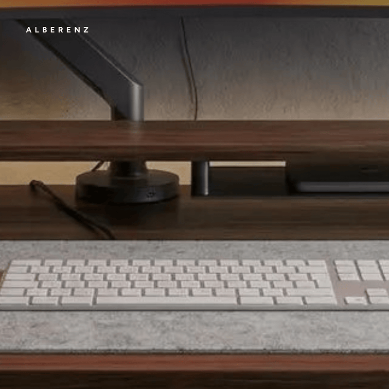 Desk pad - 30x90 cm - Light Grey