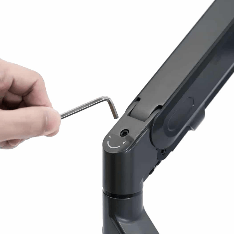 Alberenz® laptopmonitorarm med gasfjäder svart