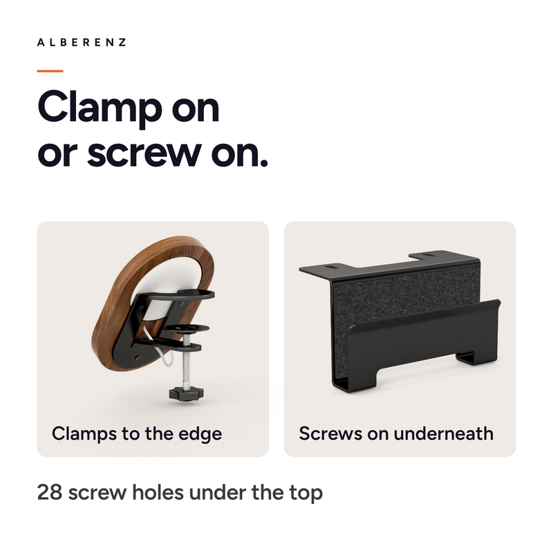Bundle: Walnut Monitor Riser + MagSafe Charger + Laptop Holder + Tablet Stand + Headphone holder