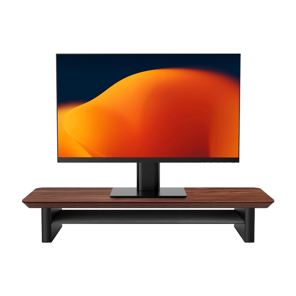 Alberenz® Walnut Wooden Monitor Riser - 1 Monitor