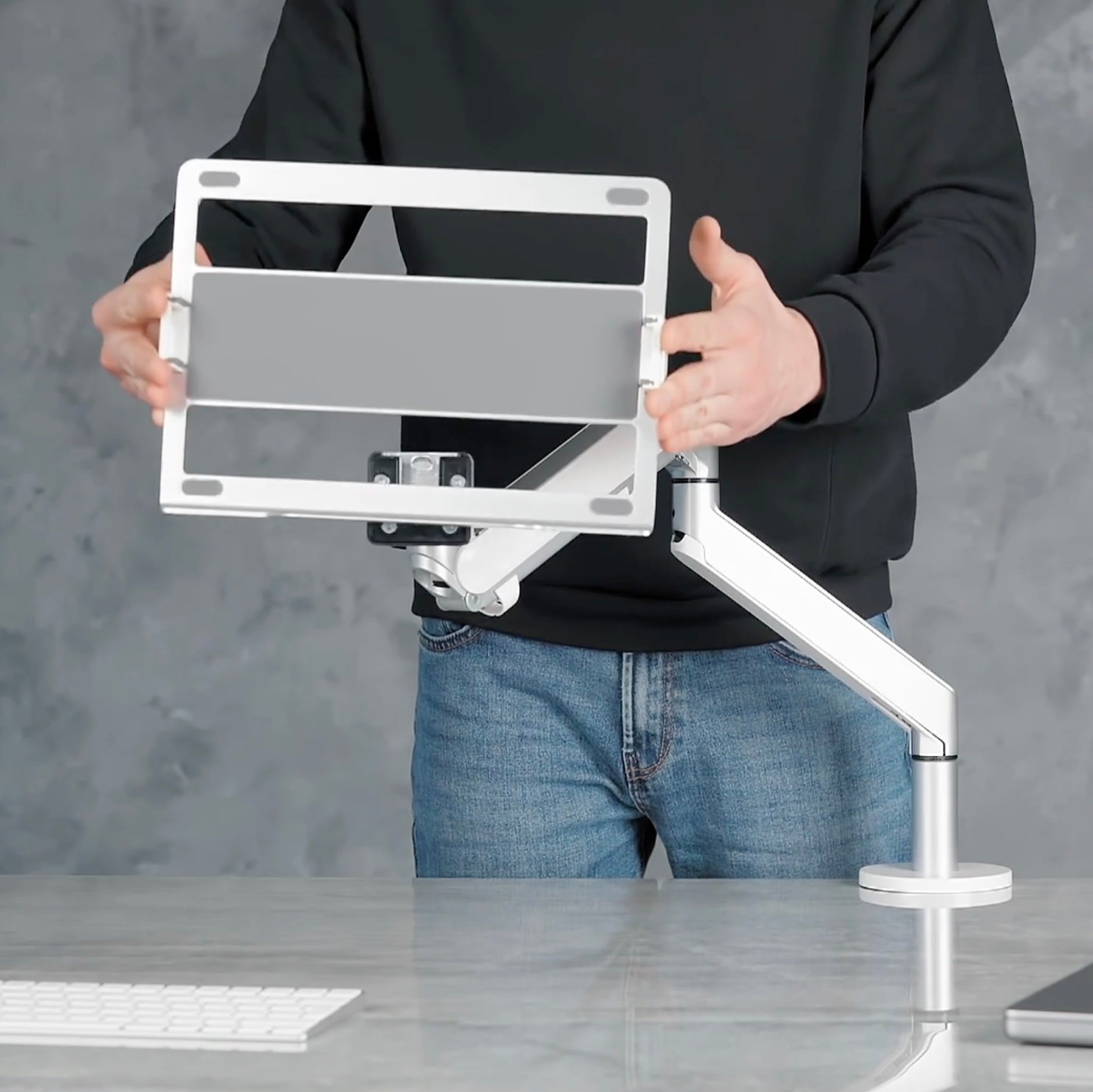 Alberenz® Laptoparm Gasspjäll Silver